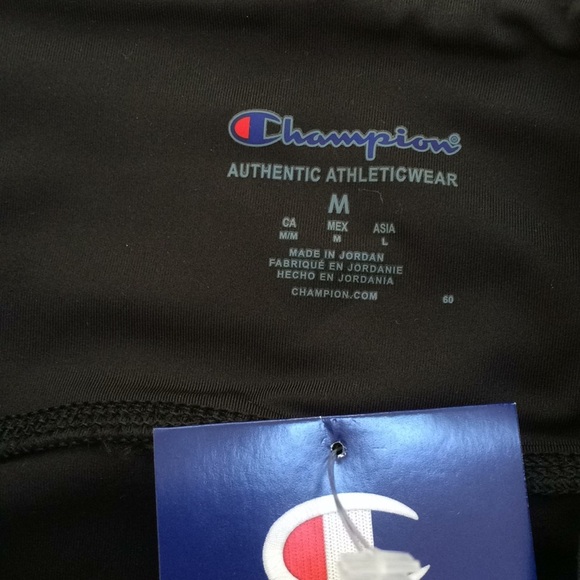 New! Champion medium black sports bike shorts. - Picture 2 of 9